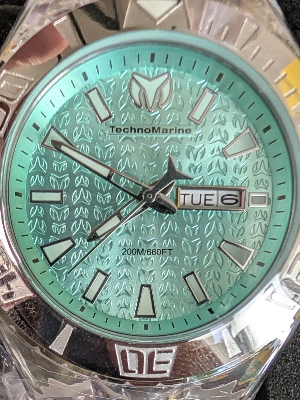 New Turquoise 48mm Watch TechnoMarine Cruise Monogram Model TM-122010